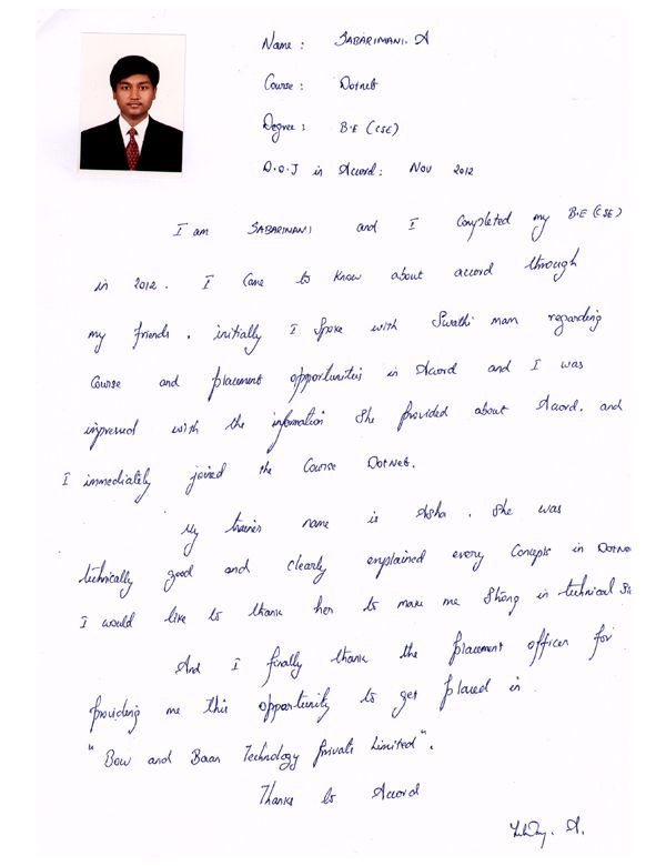 Dot Student Testimonial