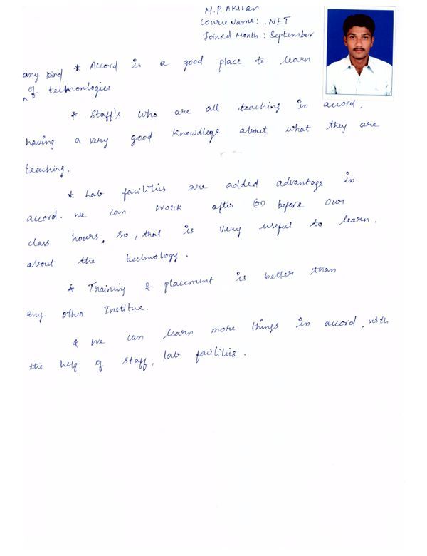 Dot Student Testimonial