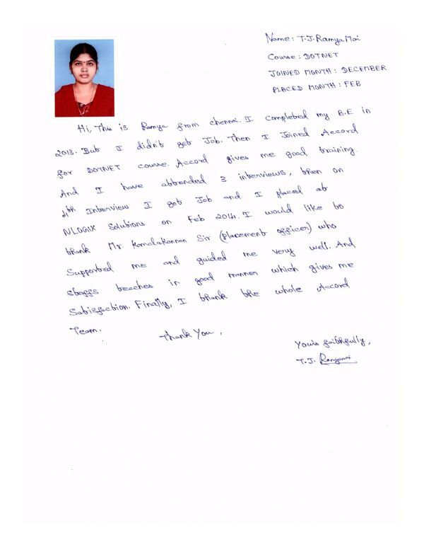 Dot Student Testimonial