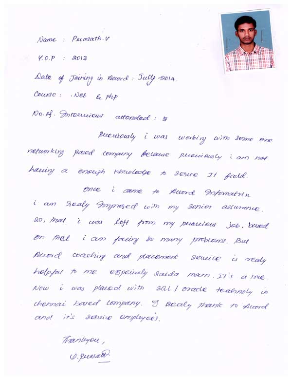 Dot Student Testimonial