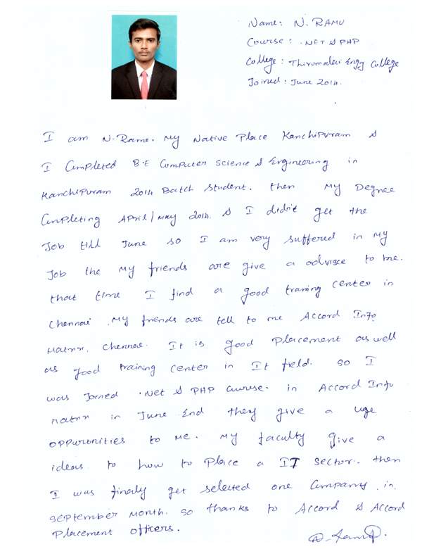 Dot Student Testimonial