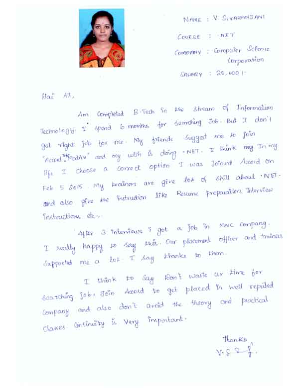 Dot Student Testimonial