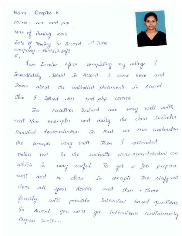 Dot Student Testimonial