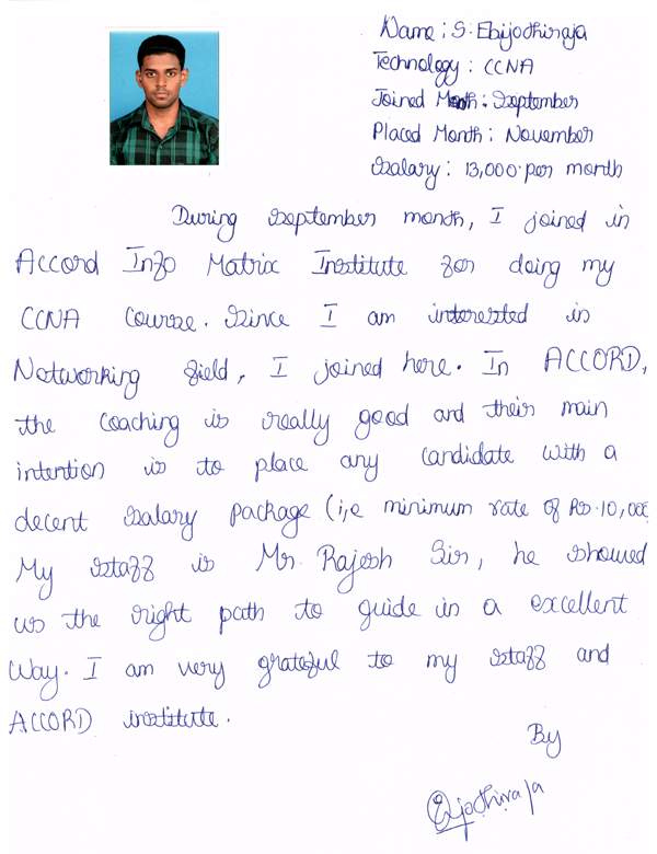 CCNA Student Testimonial