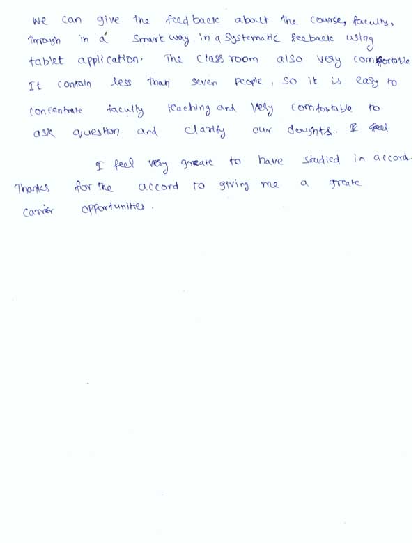 Testing Student Testimonial